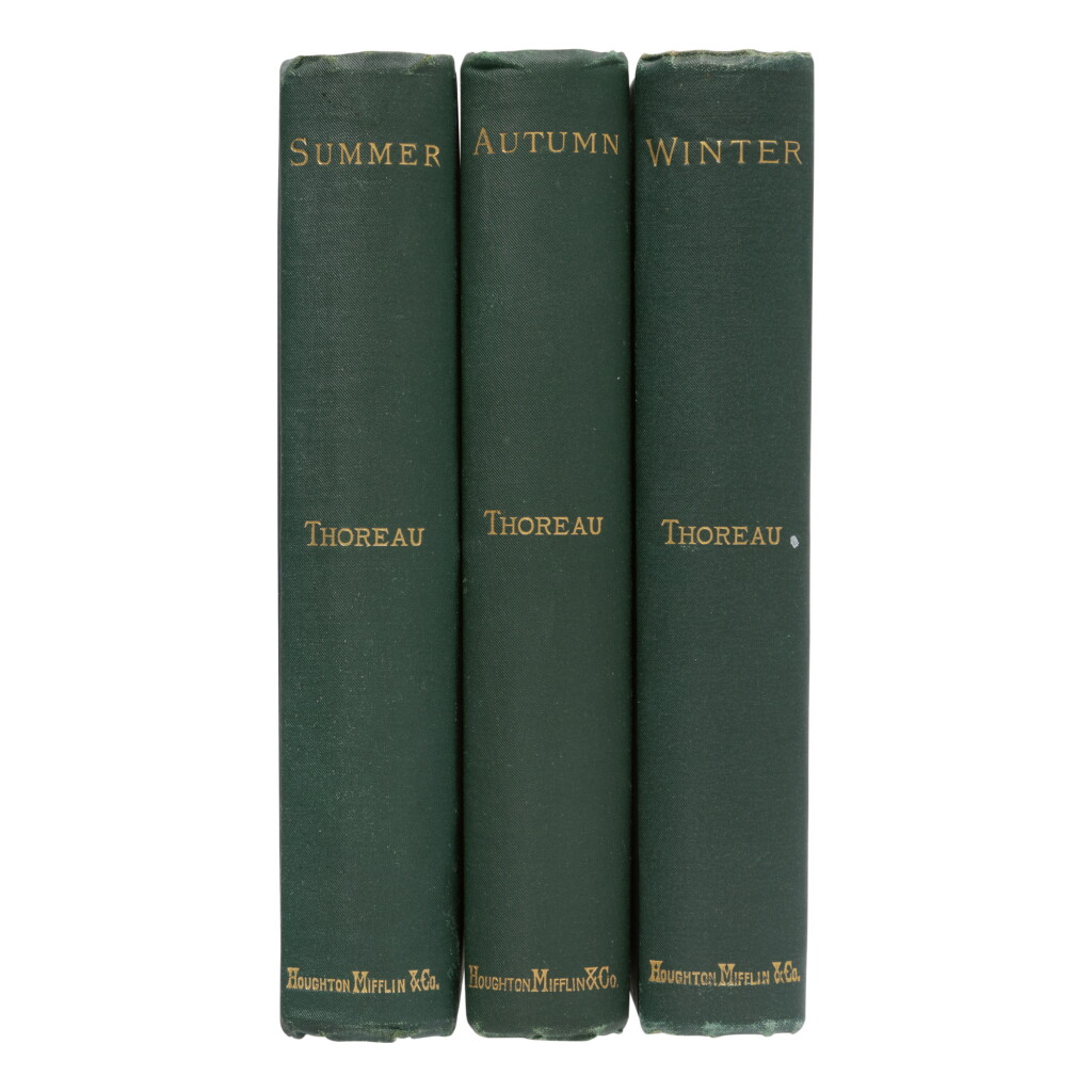 View full screen - View 1 of Lot 72. THOREAU, HENRY DAVID | Three First Editions .
