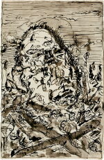 Ohne Titel (Kopf - Zwei Streifen)