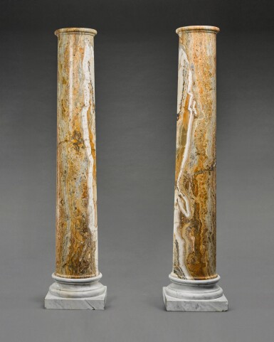 View full screen - View 1 of Lot 248. Pair of monumental columns.