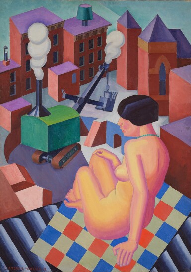 View full screen - View 1 of Lot 451. Greenwich Village in Geometry.