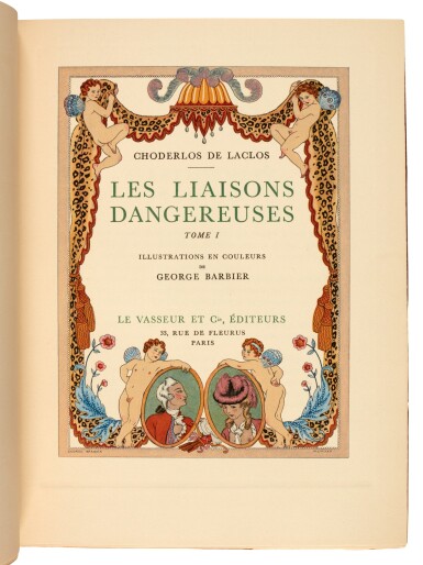 View full screen - View 1 of Lot 51. CHODERLOS DE LACLOS | Les liasons dangereuses, 1934, illustrated by Barbier.