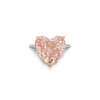 View full screen - View 1 of Lot 74. Fancy Brown-Pink Diamond Ring.