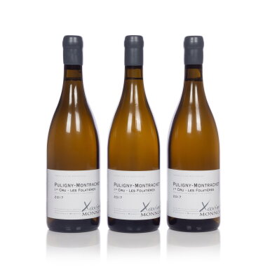 View full screen - View 1 of Lot 210. Puligny Montrachet, Les Folatières 2017 Xavier Monnot (6 BT).