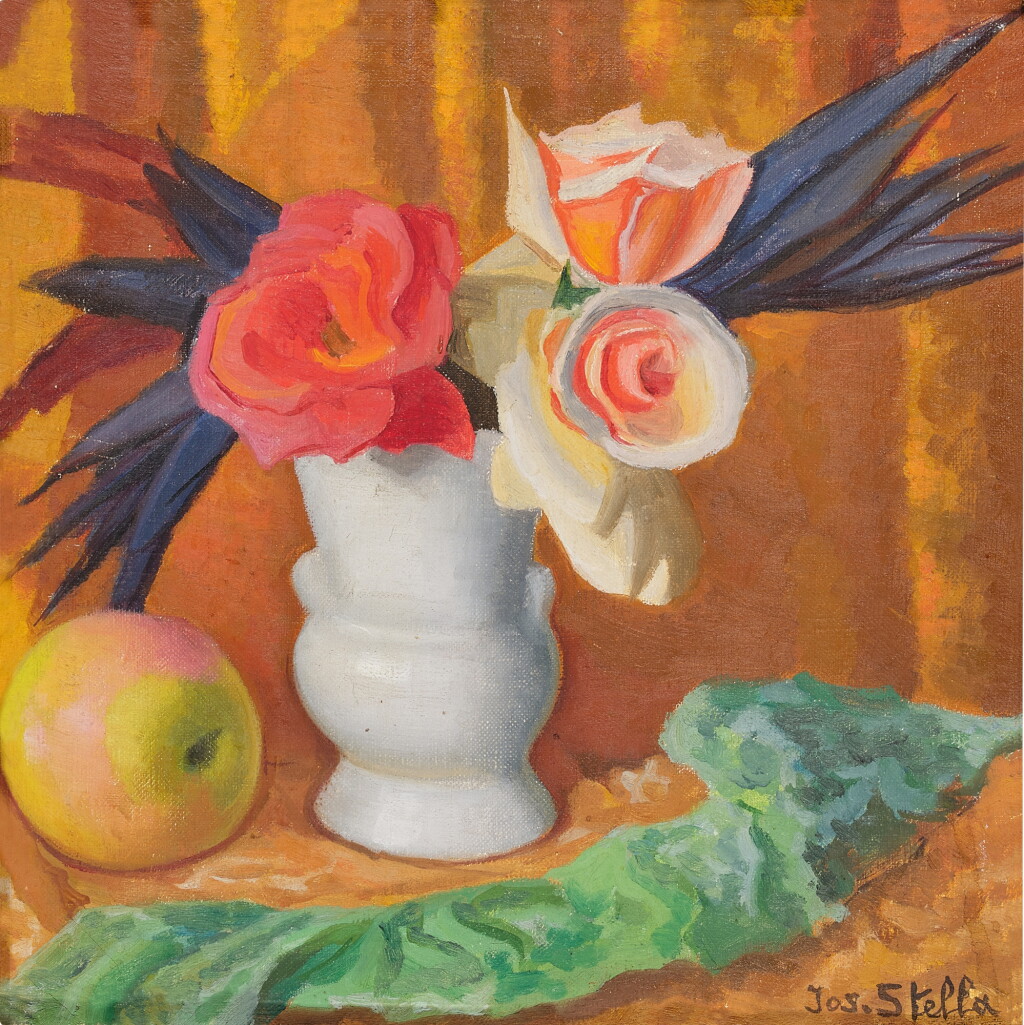 View full screen - View 1 of Lot 404. Vase with Flower and Apple.