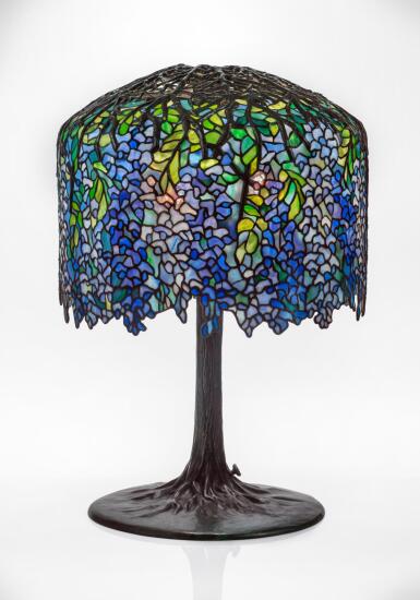 View full screen - View 1 of Lot 316. "Wisteria" Table Lamp.