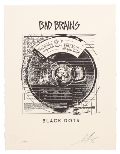 View full screen - View 1 of Lot 43. BAD BRAINS BLACK DOTS.