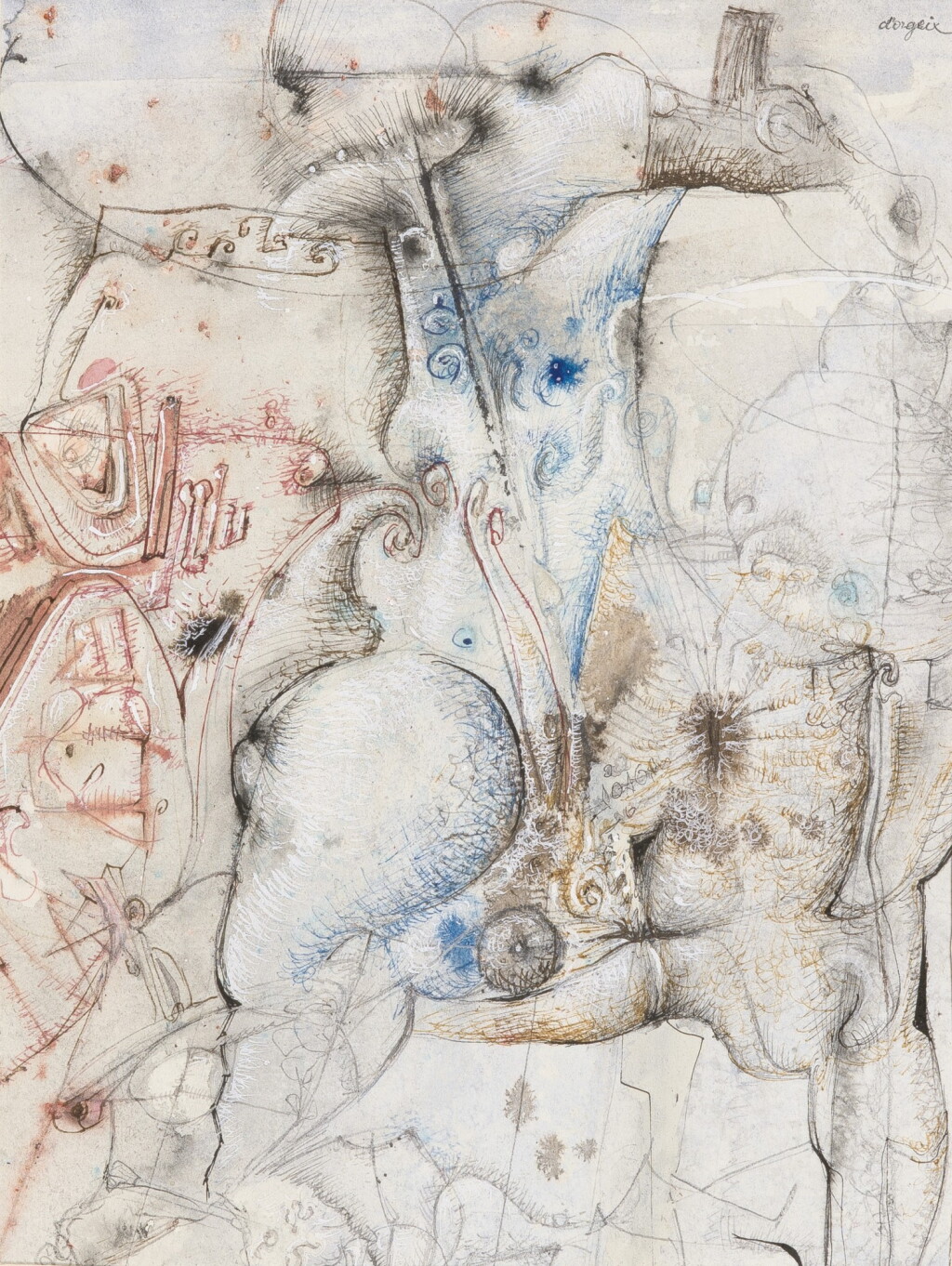 View full screen - View 1 of Lot 231. Christian d'Orgeix | Sans Titre.