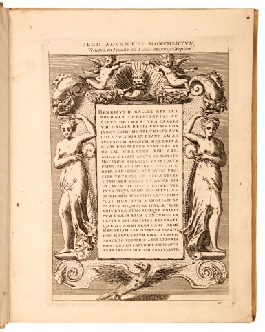 View full screen - View 1 of Lot 241. Pittoni, Imprese nobili et ingeniose, Venice, 1583, later vellum.
