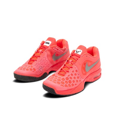 View full screen - View 1 of Lot 16. Rafael Nadal 2014 Australian Open Final Match Worn Sneakers.