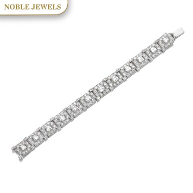 View full screen - View 1 of Lot 310. CARTIER | DIAMOND BRACELET, CIRCA 1930.