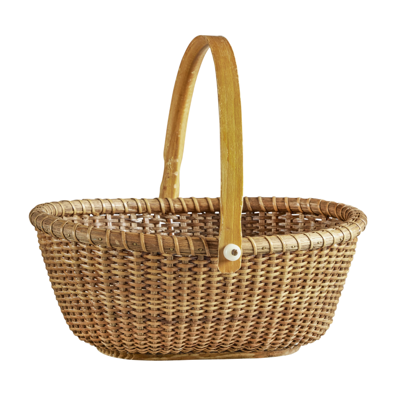 Antique American Nantucket Style Woven Basket Available For Immediate