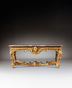 Console en bois redoré d'époque Régence, vers 1720, à la manière de Jules Degoullons