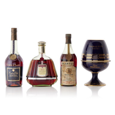 View full screen - View 1 of Lot 9577. Martell Mixed Lot (4 BT70).