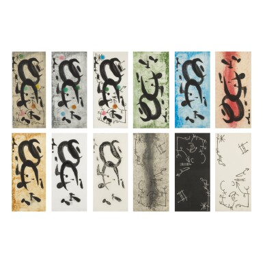 View full screen - View 1 of Lot 125. JOAN MIRÓ | L'OISEAU SOLAIRE, L'OISEAU LUNAIRE, ÉTINCELLES (SEE D. 447; SEE C. BKS. 117).