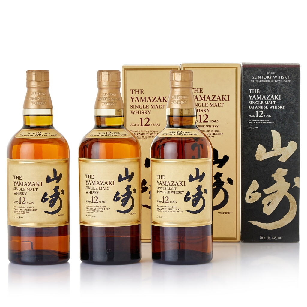 View full screen - View 1 of Lot 8266. 山崎 The Yamazaki 12 Year Old 43.0 abv NV (3 BT70).