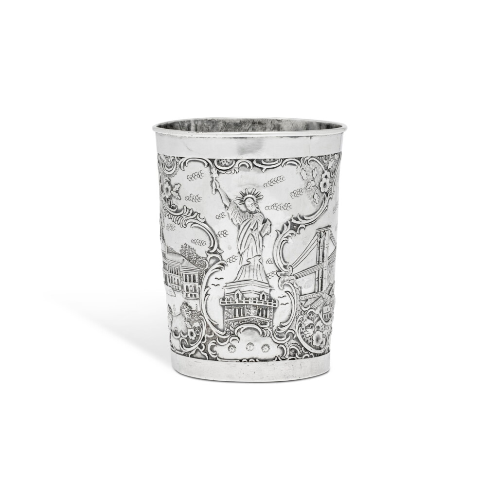 View full screen - View 1 of Lot 920. Chinese Export Silver Beaker, Tu Qing Yun, Jiujiang, Circa 1890.