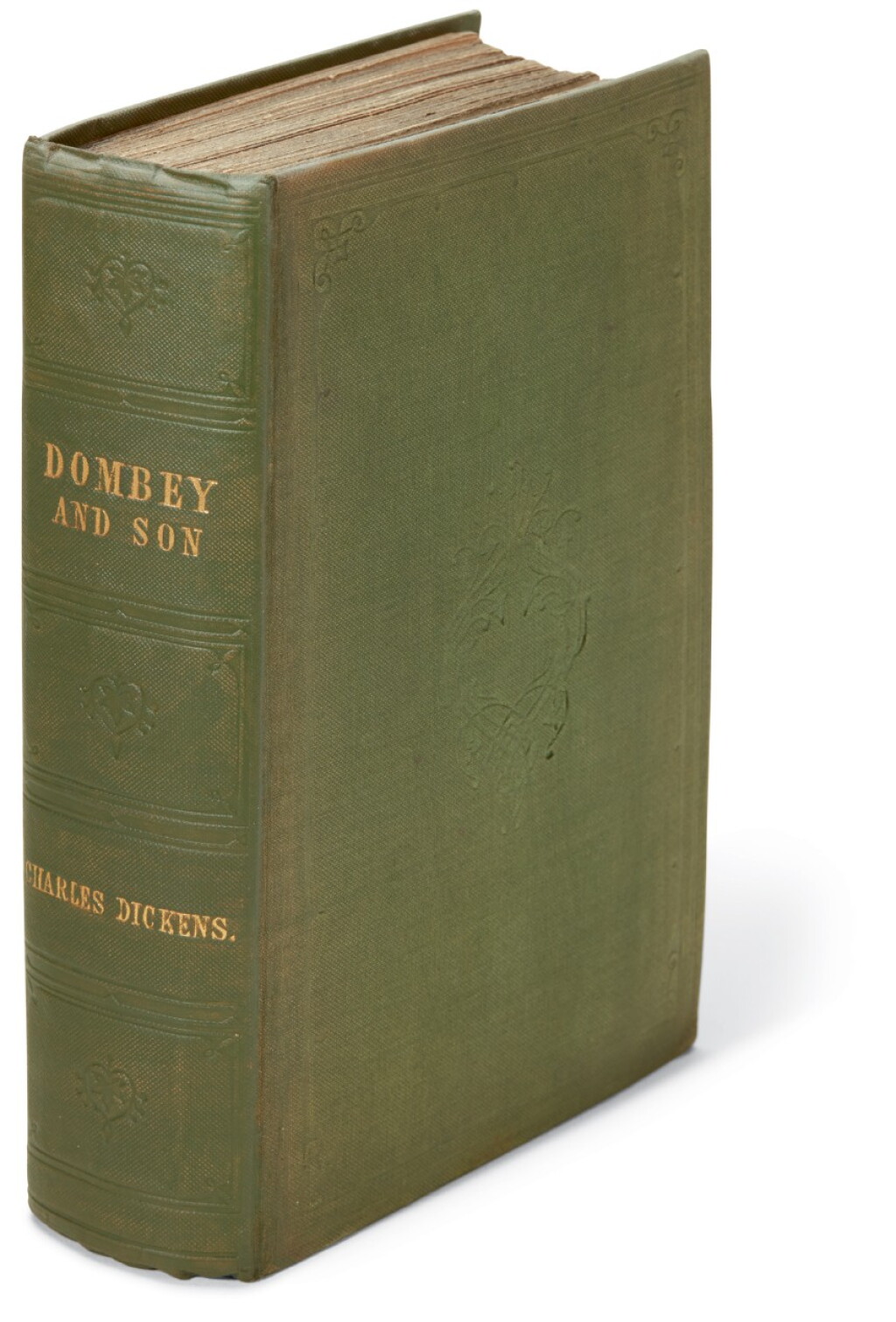 View full screen - View 1 of Lot 137. Dickens, Dombey and Son, 1848, first edition in book form, variant cloth binding.