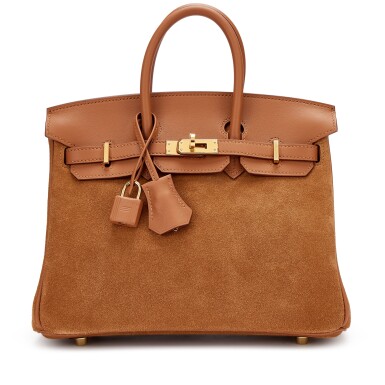 View full screen - View 1 of Lot 5554. Limited Edition Gold Swift and Chamois Doblis Grizzly Birkin 25 Gold Hardware, 2022.