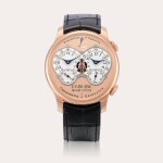 Chronomètre à Résonance | A pink gold dual time zone wristwatch with power reserve indication and constant force remontoire, Circa 2022