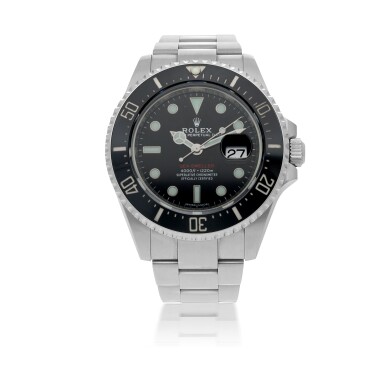View full screen - View 1 of Lot 52. ROLEX | SEA-DWELLER, REF 126600 STAINLESS STEEL WRISTWATCH WITH DATE AND BRACELET CIRCA 2018.