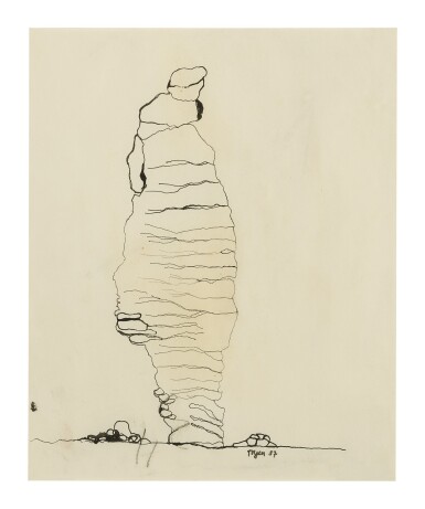 View full screen - View 1 of Lot 26. TOYEN | ÉTUDE POUR "LES SPECTRES DU DÉSERT".