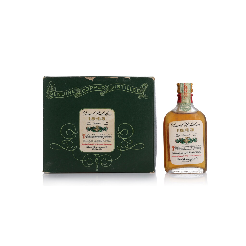 View full screen - View 1 of Lot 390. David Nicholson 1843 100 Proof 1950 (10 DRM).