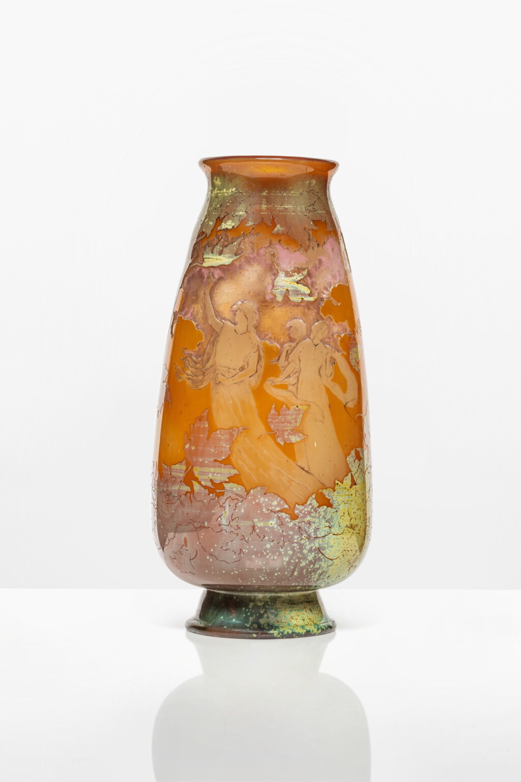 View full screen - View 1 of Lot 57. Endormeuses saisons vase, 1900.