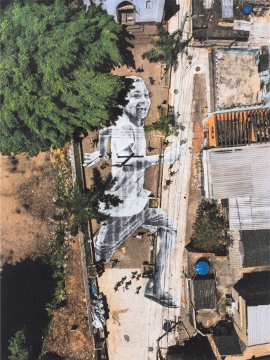 View full screen - View 1 of Lot 554. JR | GIANTS, MIGUEL, CASA AMARELA, MORRO DA PROVIDENCIA, RIO DE JANEIRO, BRAZIL.