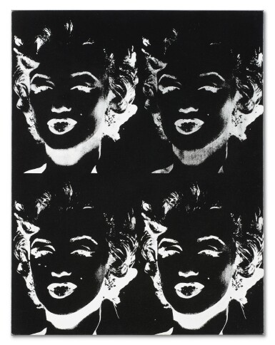 View full screen - View of Four Marilyns (Reversal Series).