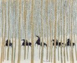 Neige en sous-bois