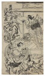 Anonymous | Courtesan and Kaidomaru | Edo period, late 17th century – early 18th century