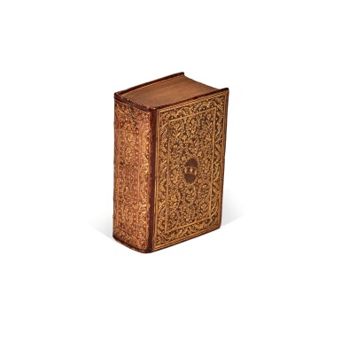 View full screen - View 1 of Lot 1135. Justinian I, Digestorum, Lyon, 1581, contemporary Parisian olive morocco gilt for Pietro Duodo .