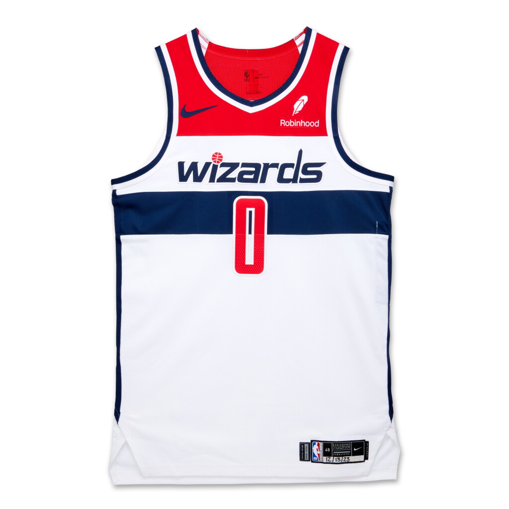 View full screen - View 1 of Lot 100. Bilal Coulibaly Washington Wizards 2023-2024 Game Worn Association Edition Jersey .