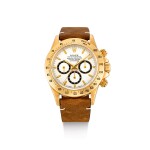 ROLEX | COSMOGRAPH DAYTONA 'INVERTED 6', REFERENCE 16528, A YELLOW GOLD CHRONOGRAPH WRISTWATCH, CIRCA 1991 | 勞力士 | "Cosmograph Daytona ""Inverted 6"" 型號16528 黃金計時腕錶,錶殼編號N443903,約1991年製"