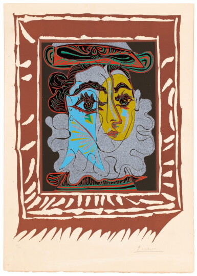 View full screen - View 1 of Lot 428. PABLO PICASSO | LE FEMME AU CHAPEAU (B. 1145; BA. 1323; PP. L-144).