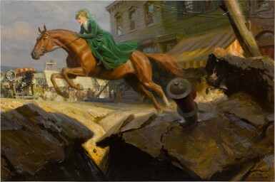 View full screen - View 1 of Lot 8. Illustration for The Glass Fortress.