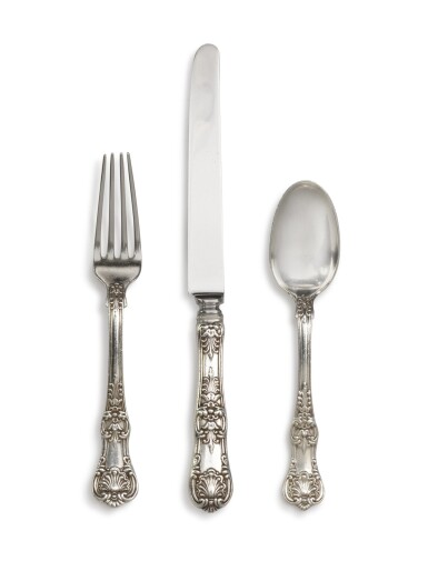 View full screen - View 1 of Lot 293. An American Silver English King Pattern Flatware Service, Tiffany & Co., New York, Late 19th Century and Later.