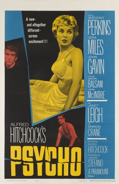 View full screen - View 1 of Lot 48. Psycho (1960).