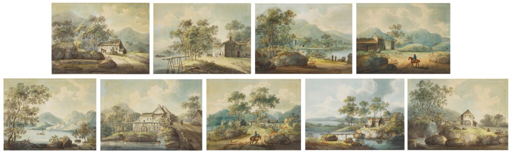 View full screen - View 1 of Lot 157. WILLIAM ANDERSON | THE LAKE DISTRICT – NINE WATERCOLOURS.