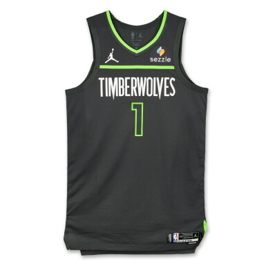 View full screen - View 1 of Lot 50. Terrence Shannon Jr Minnesota Timberwolves 2026 NBA Playoffs Western Conference Round 1 Game Issued Statement Edition Jersey | Game 1 .