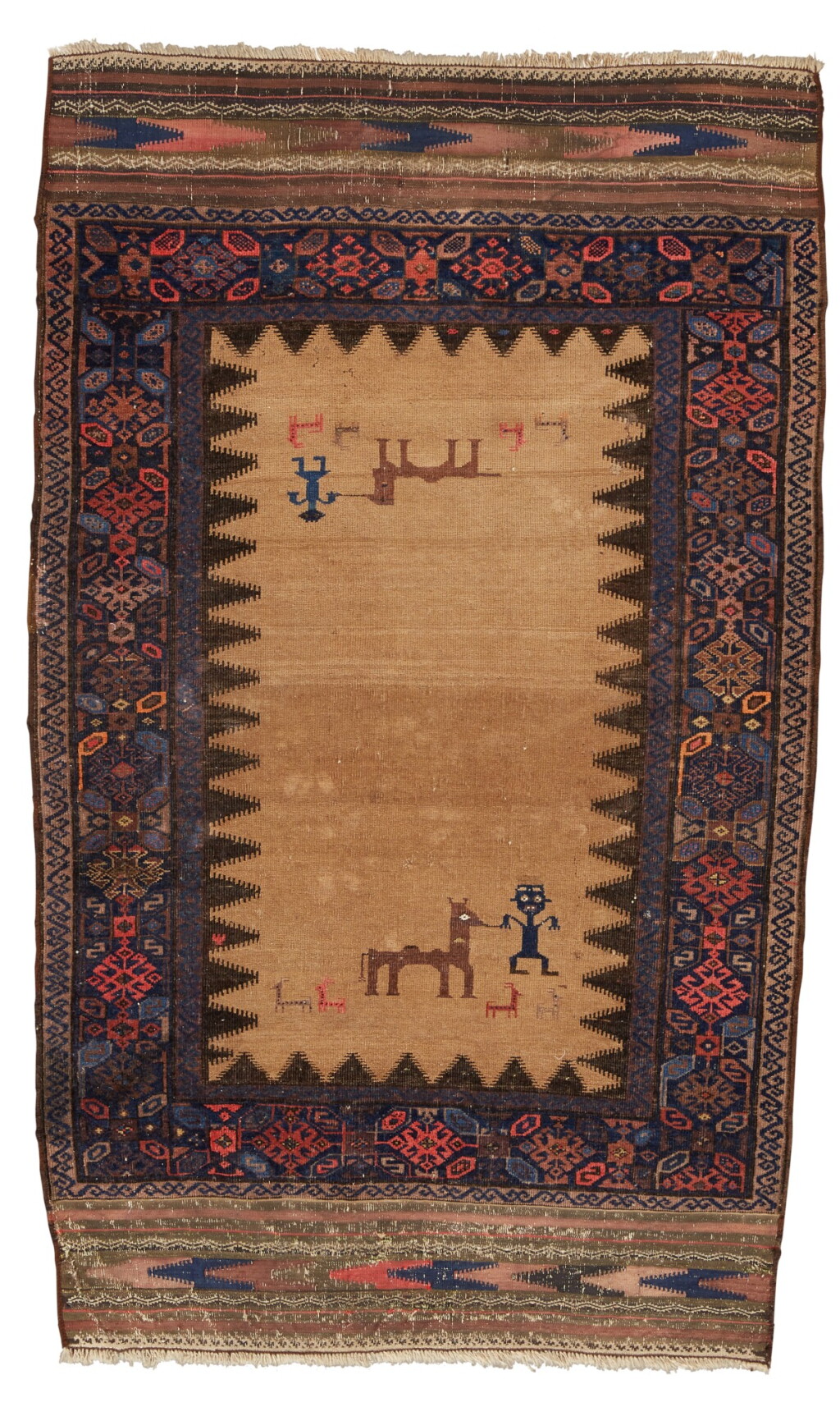 View full screen - View 1 of Lot 281. A Beluch rug, late 19th century.