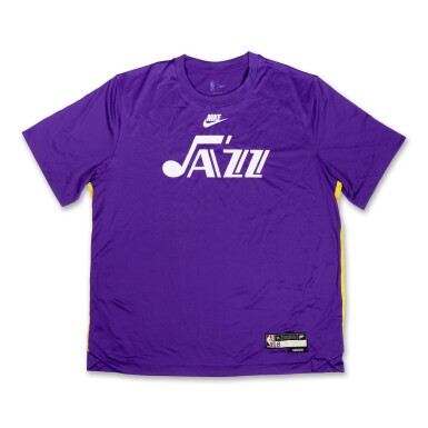 View full screen - View 1 of Lot 267. Brice Sensabaugh Utah Jazz 2023-2024 Classic Edition Shooting Shirt .