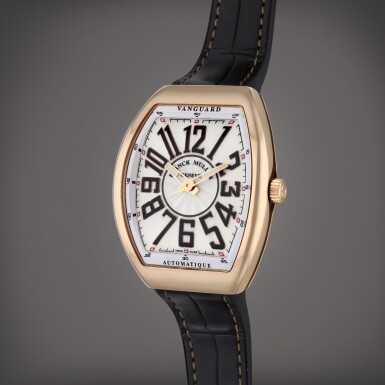 View full screen - View 1 of Lot 157. Reference V 41 S AT FO 5N.NR Vanguard | A pink gold automatic wristwatch, Circa 2020.