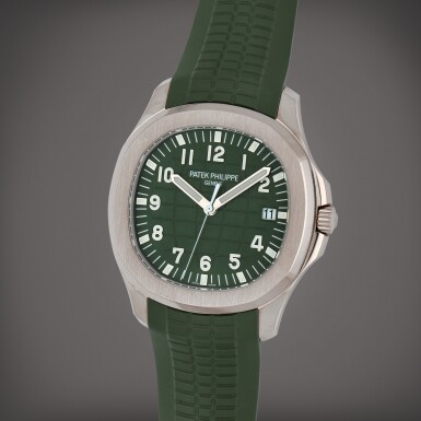 View full screen - View 1 of Lot 26. Aquanaut, Reference 5168G-010 A white gold wristwatch with date Circa 2020.