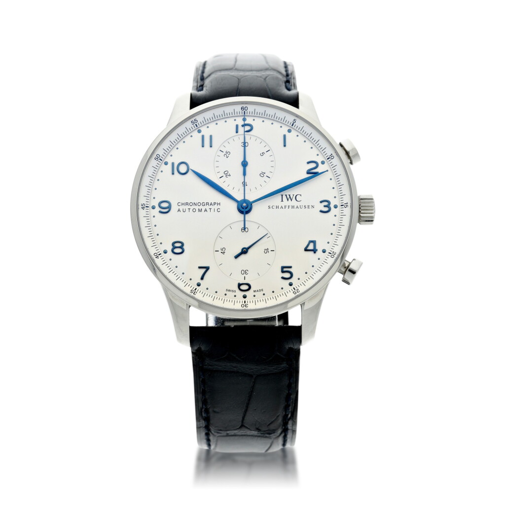 View full screen - View 1 of Lot 94. REFERENCE 3714 PORTUGIESER CHRONOGRAPH A STAINLESS STEEL AUTOMATIC CHRONOGRAPH WRISTWATCH, CIRCA 2012.