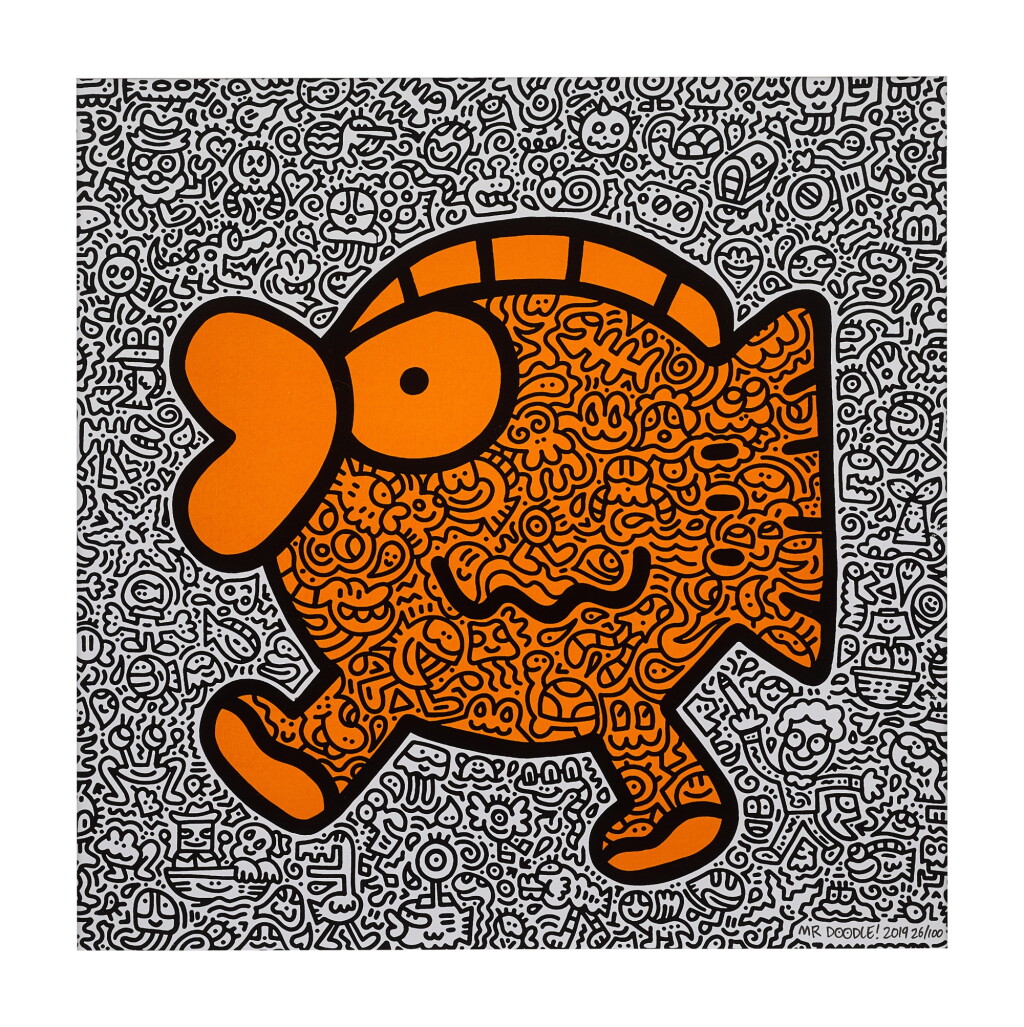 Voir en plein écran - Voir 1 du lot 4. MR DOODLE | ORANGE FISH 橘色魚.