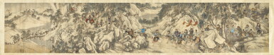 View full screen - View 1 of Lot 2549. ANONYMOUS (QING DYNASTY) 佚名 (清) | HUNTING 騎獵圖.