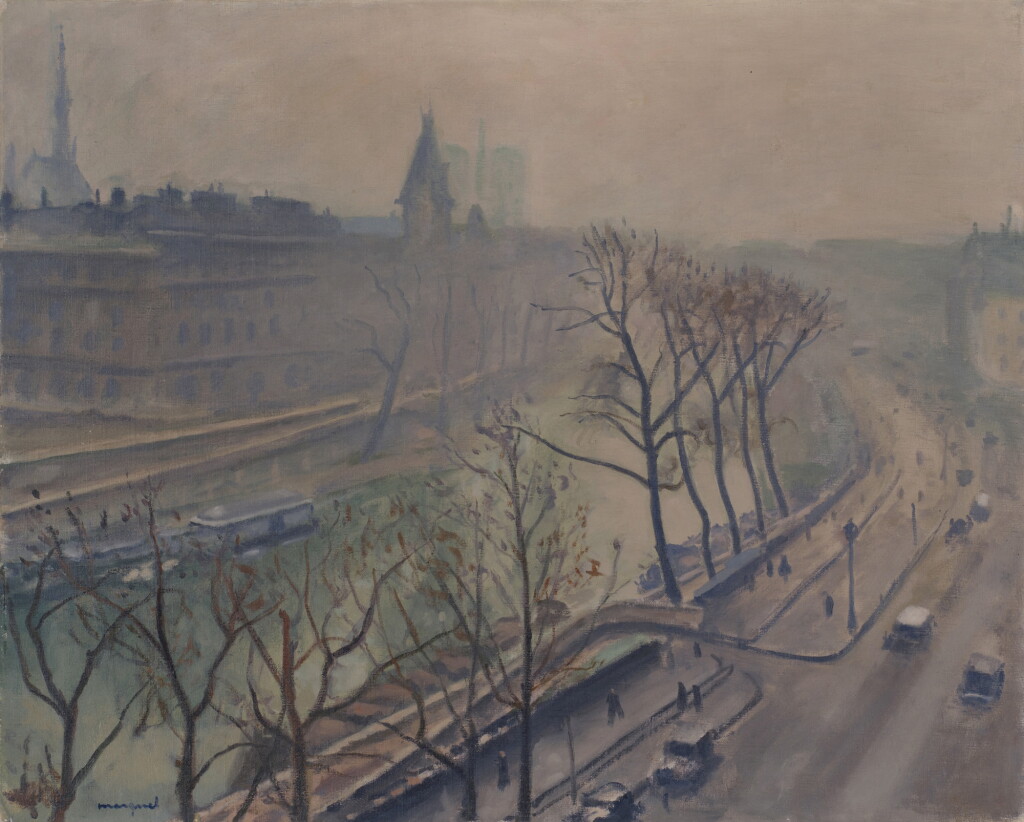 View full screen - View 1 of Lot 533. Paris, Le Quai des Grands Augustins, crépuscule.