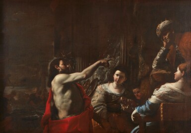 View full screen - View 1 of Lot 144. Saint John the Baptist Admonishing Herod.