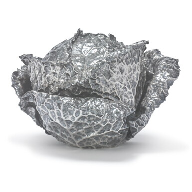 View full screen - View 1 of Lot 929. AN ITALIAN SILVER CABBAGE-FORM TUREEN AND COVER, GIANMARIA BUCCELLATI, MILAN, 20TH CENTURY.